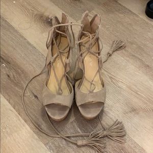 Ivanka trump lace up wedges